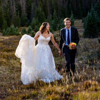 young married couple in rmnp